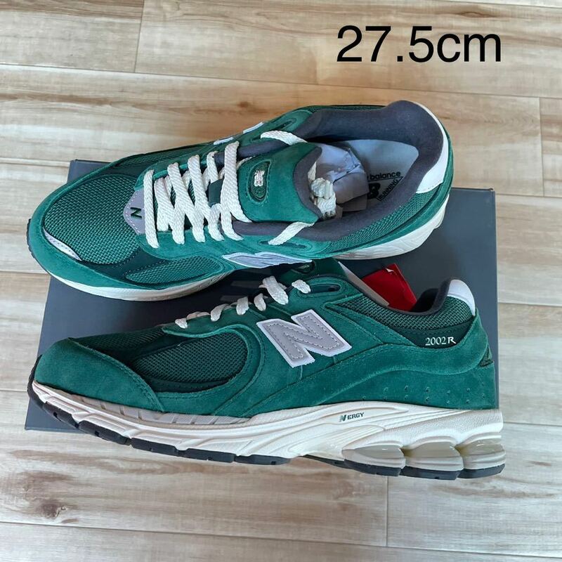 【送料無料】【新品】New Balance M2002RHB GREEN 緑 US9.5 27.5cm ニューバランス 2002 スエード