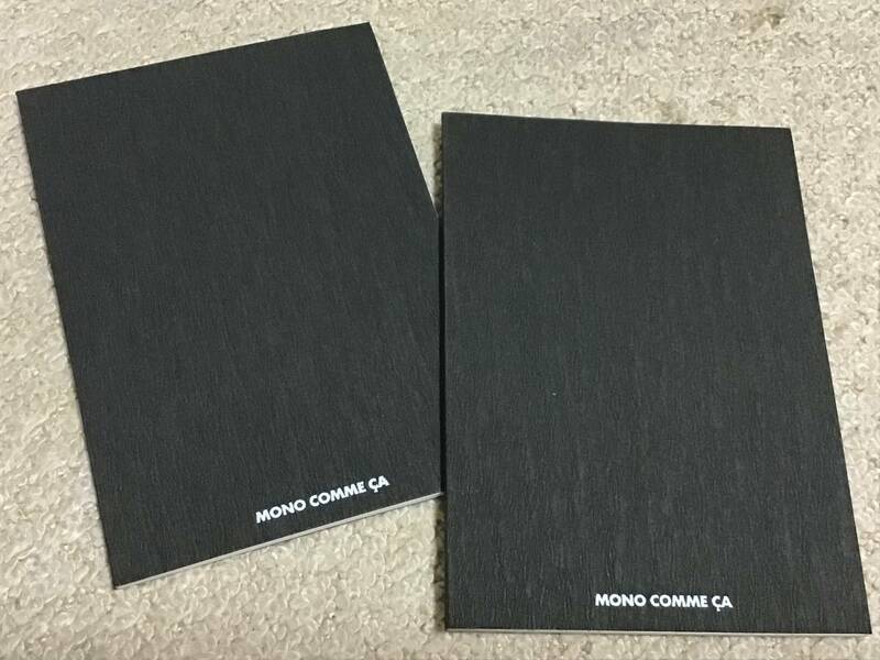 新品未使用　MONO COMME CA ミニノート　2冊セット