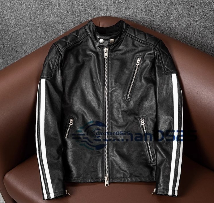 メンズ 革ジャン 最上級 牛革 レザージャケット バイクウエア オートバイ 本革 ライダース ブルゾン S~5XL