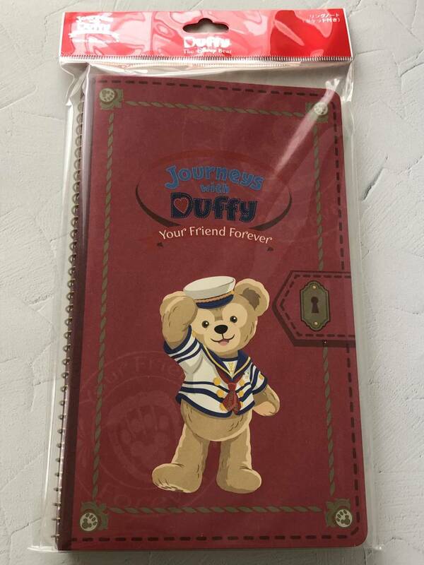 ＜新品・未使用＞Journeys with Duffy リングノート1冊（ポケット付き） ダッフィー