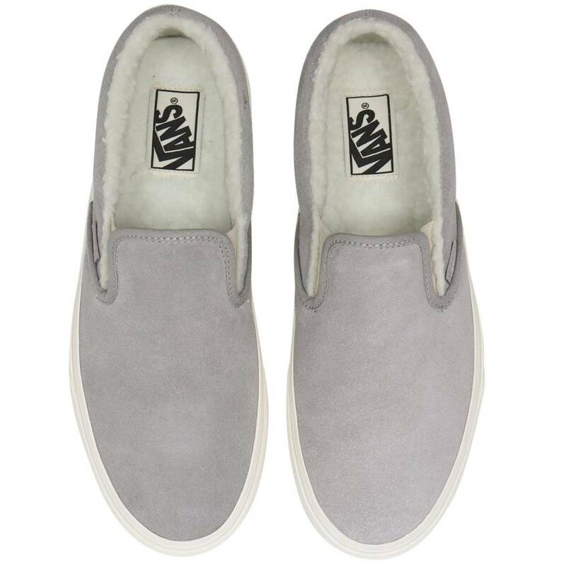 ■バンズ クラシック スリッポン スエード ボア グレー/ホワイト 新品 29.0cm US11 VANS CLASSIC SLIP-ON SUEDE BOA VN0A7Q5D6J6