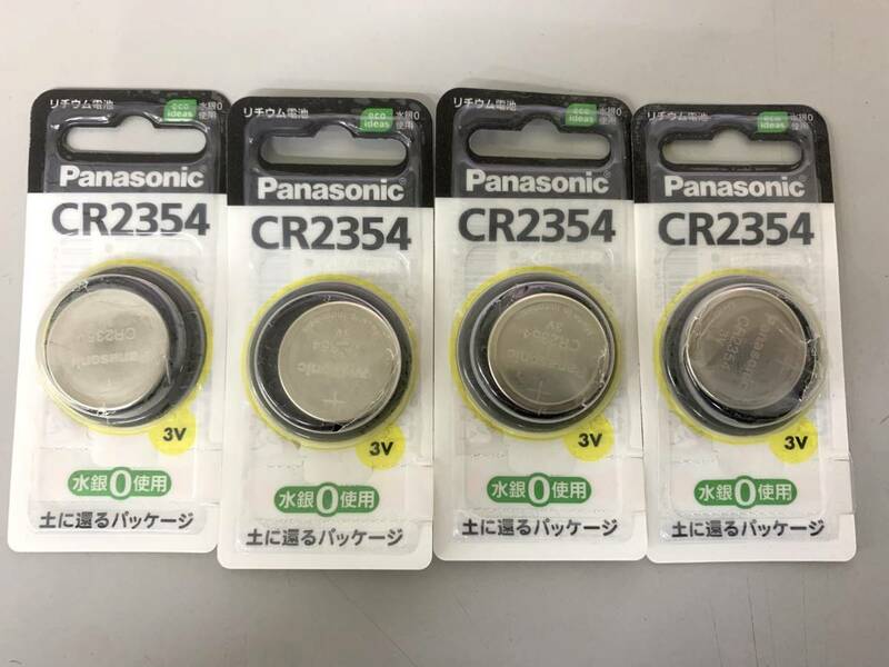 パナソニック Panasonic CR2354 リチウム電池 4個セット ジャンク品 