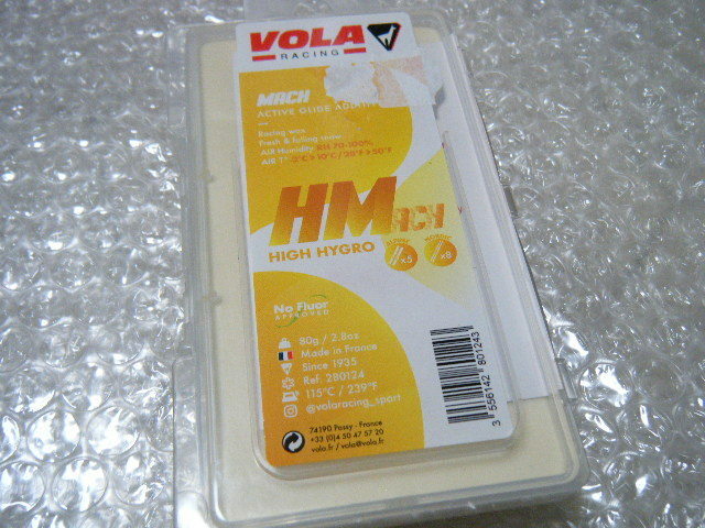 VOLA 　８０ｇ　トップワックス　H MACH イエロー　-2～10°C　 レーシングトップWAX　