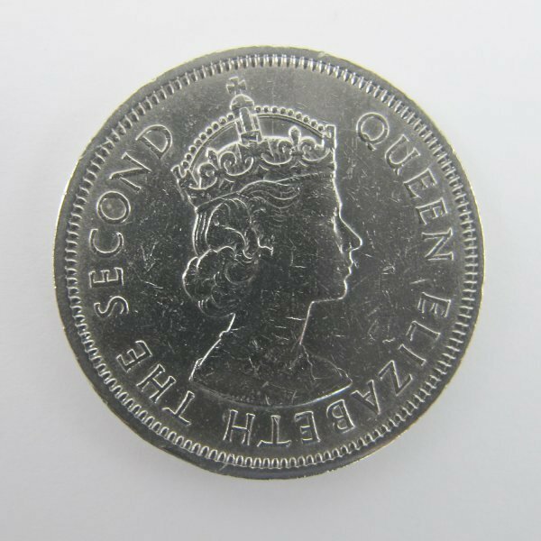 香港 1ドルコイン 硬貨 1960年 クイーンエリザベス2世 直径約3㎝