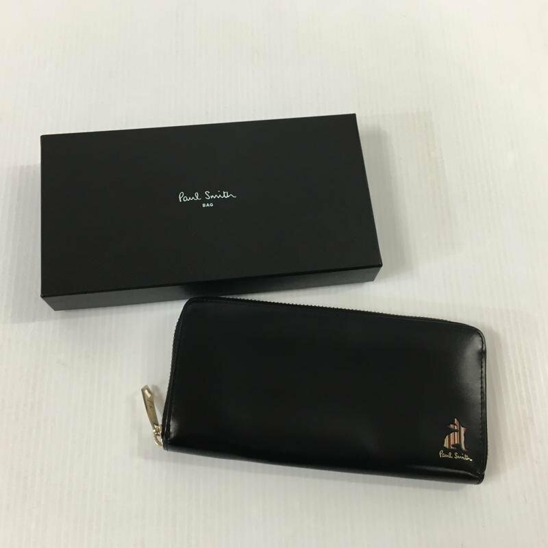 TEI【中古品】 PAUL SMITH ラウンドファスナー 長財布 ポールスミス 財布 〈200-231011-YO-23-TEI〉