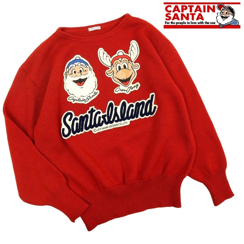【B2471】【美品】CAPTAIN SANTA キャプテンサンタ セーター ワッペン ウール 