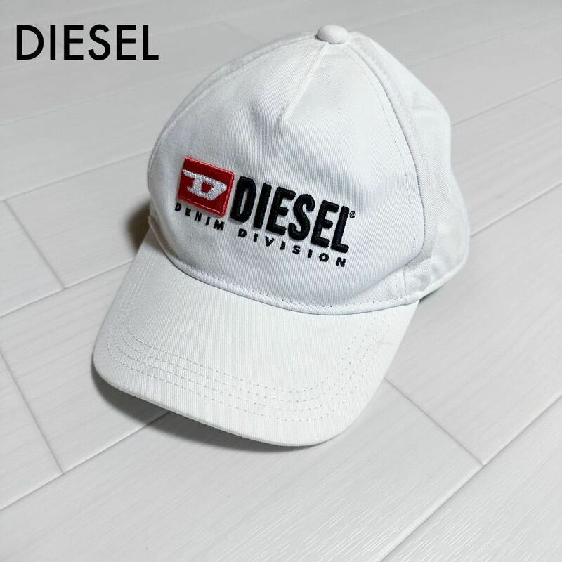 DIESEL ディーゼル 帽子 メッシュキャップ キャップ 白 ホワイト キッズ 子供 男の子 女の子 ユニセックス