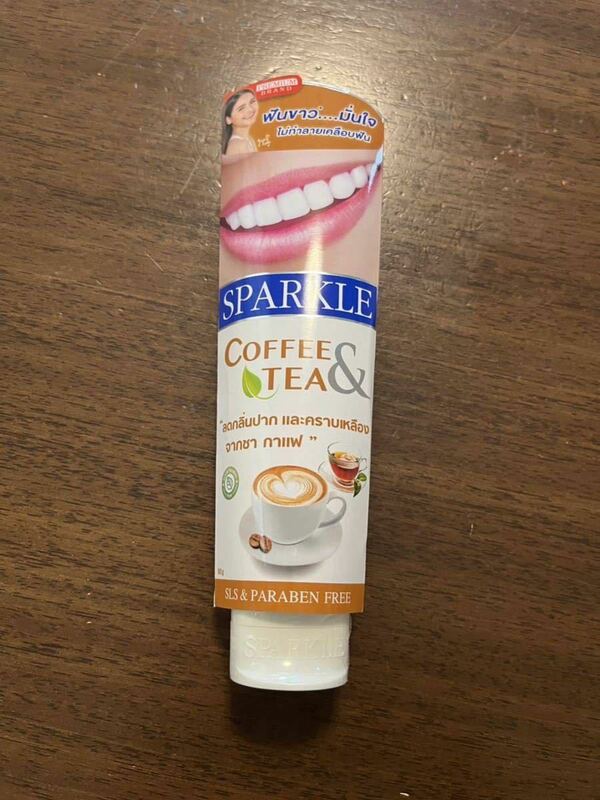 スパークル 美白歯磨き粉 SPARKLE COFFEE&TEA 90g タイ 歯磨き粉 雑貨 ホワイトニング 人気　美白