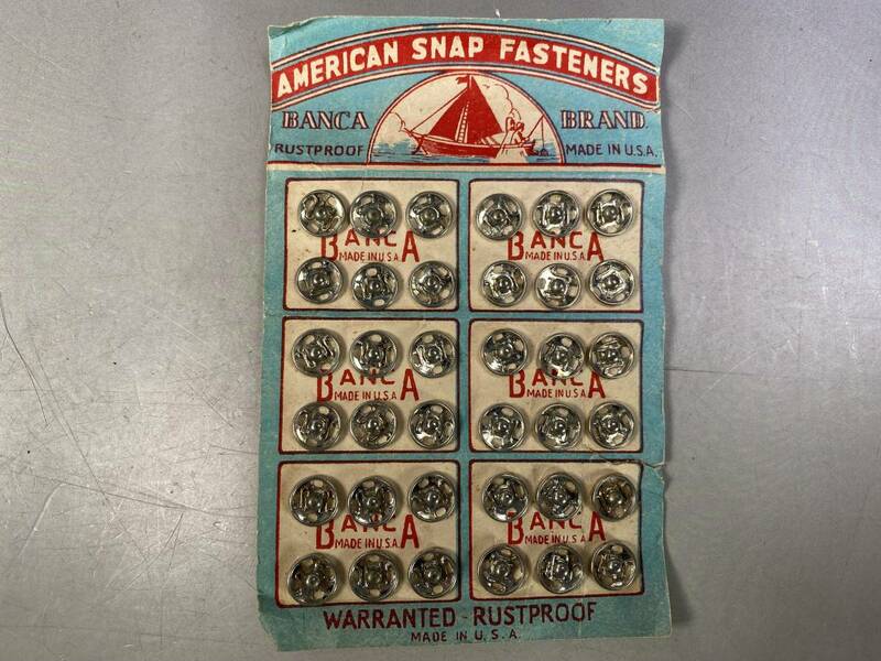 American Snap Fasteners ビンテージ　スナップボタン　1940年代　アメリカ製