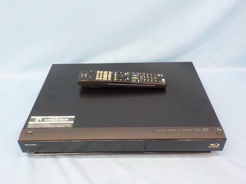 家電 シャープ SHARP BD ブルーレイ DVD HDD レコーダーデッキ AQUOS BD-HDS43 通電OK ジャンク