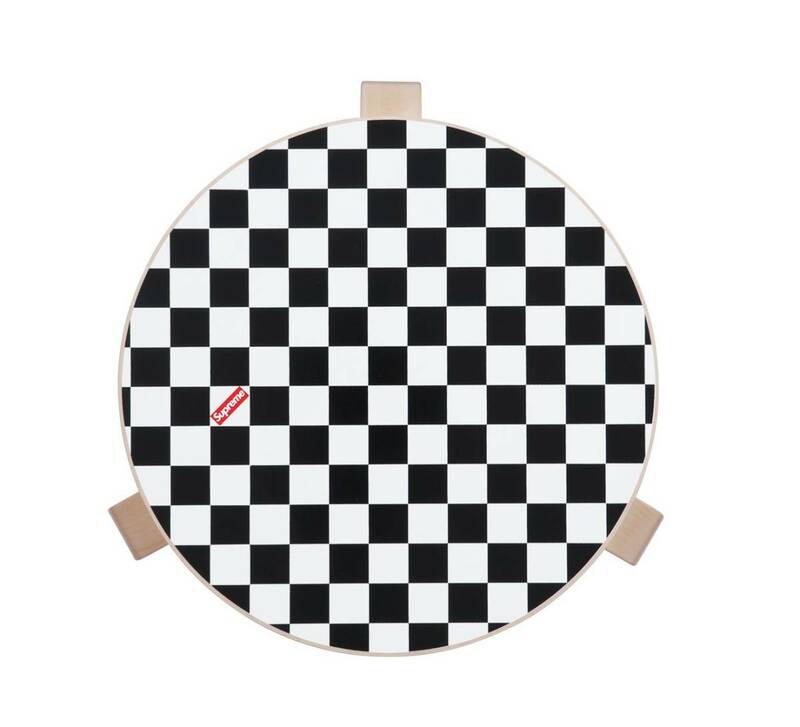 新品 17ss Supreme × Artek Stool 60 checkerboard 椅子 シュプリーム アルテック