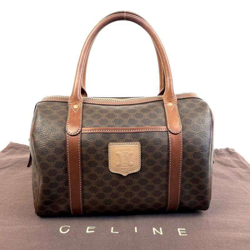 良品 CELINE セリーヌ ハンドバッグ マカダム オールドセリーヌ