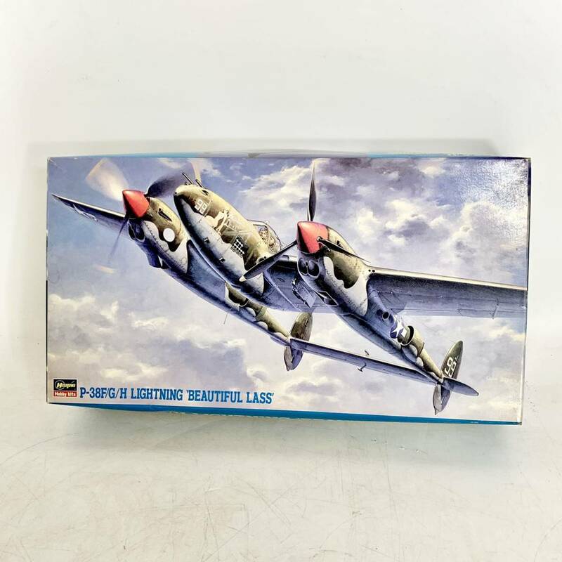 未組立　ハセガワ　1/48　P-38F/G/H ライトニング ビューティフル ラス　LIGHTNING BEAUTIFUL LASS　JT3 09103　Hasegawa