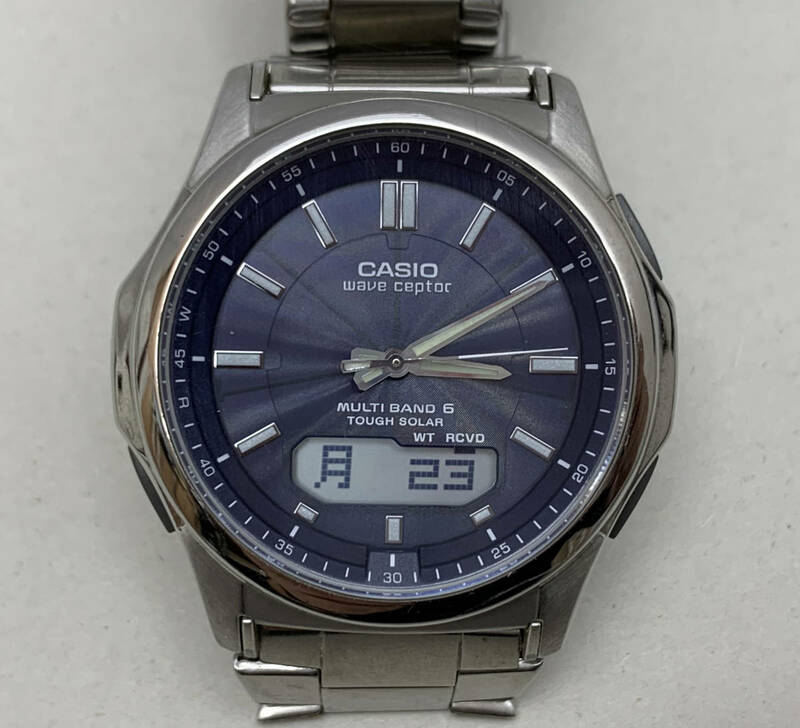 CASIO カシオ ウェーブセプター WVA-M630 タフソーラー 電波 デジアナ 3針 腕時計 稼働品