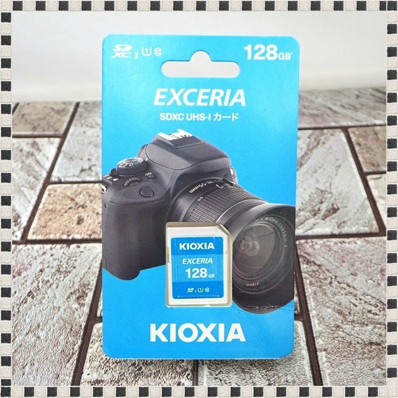 【 ほぼ未使用 】 KIOXIOA EXCERIA 128GB SDXC UHS-I カード KSDU-A128G SDカード キオクシア 普通郵便発送 【 送料無料 】