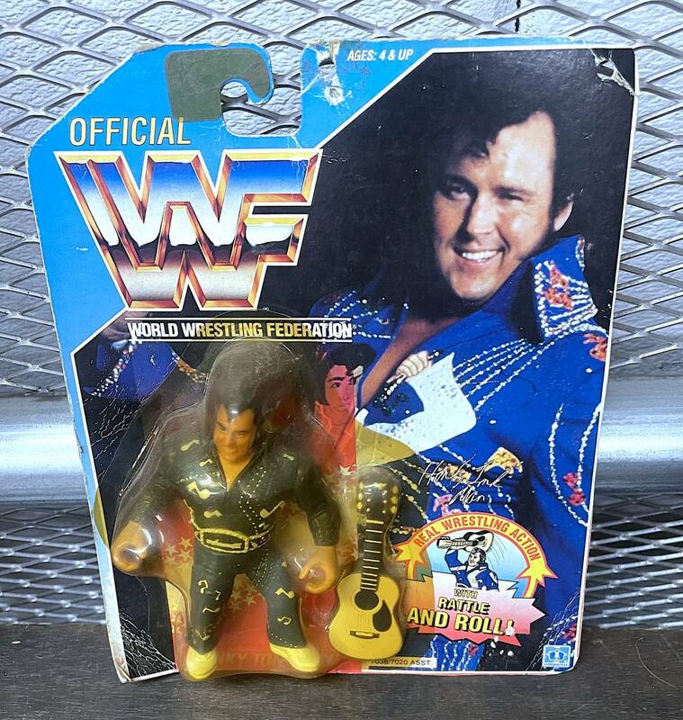 即決激レア ハズブロ HASBRO WWF フィギュア ホンキートンクマン 1990ブルーカード GALOOB WCW WWE ホーガンアルティメットウォリアー