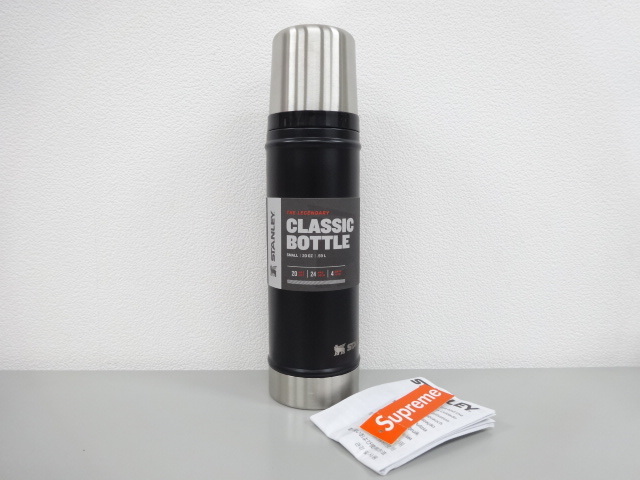 新品 未使用 国内正規 19AW Supreme STANLEY シュプリーム スタンレー CLASSIC BOTTLE クラッシック ボトル 水筒 20oz 591ml ブラック 黒