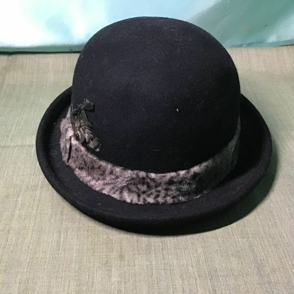 ニューエラ NEW ERA ウールWOOL　フェルト素材 帽子　ブラック　サイズ　M