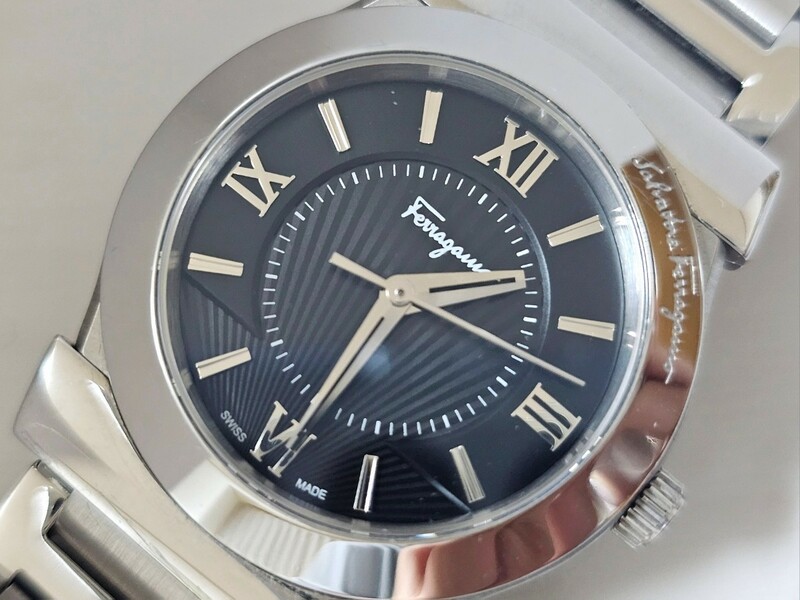 Salvatore Ferragamo サルヴァトーレフェラガモ VEGA ベガ【FIQ020016】高級腕時計 ブラック 純正ブレス