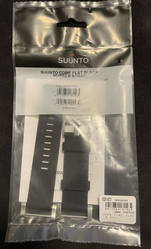 新品未開封 SUUNTO Core FLAT BLACK ベルト 交換ベルト スント コア ブラック [日本正規品 メーカー] SS020341000 送料250円