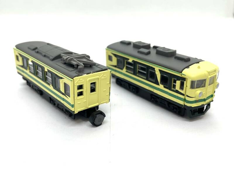 BANDAI バンダイ Bトレインショーティー 165系 なのはなタイプ 組立済 2両セット 鉄道模型