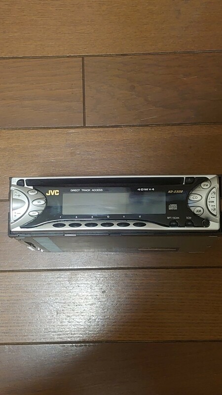 ビクターJVC CDカーステ ステレオ オーディオ CD1DIN 作動未確認 ジャンク 扱い KD-S508-B