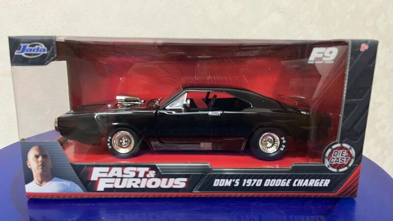 新品 1/24 Jada toys FAST&FURIOUS ワイルドスピード　 DOM's 1970 DODGE CHARGER w25×H 11×D13