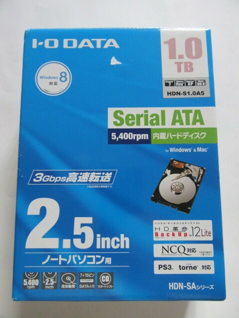 ★即決★IO DATA★Serial ATA II／2.5インチ内蔵ハードディスク／1TB★HDN-S1.0A5