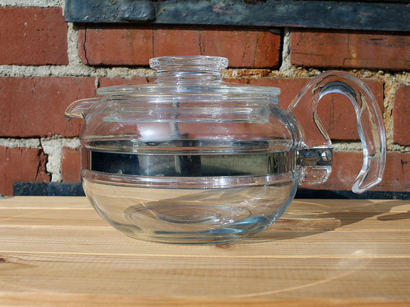 オールドパイレックス★パイレックス★PYREX★ティーポット★6CUP★MADE IN USA★Tea Pot★ビンテージ★耐熱ガラス★1980年代★傷あり