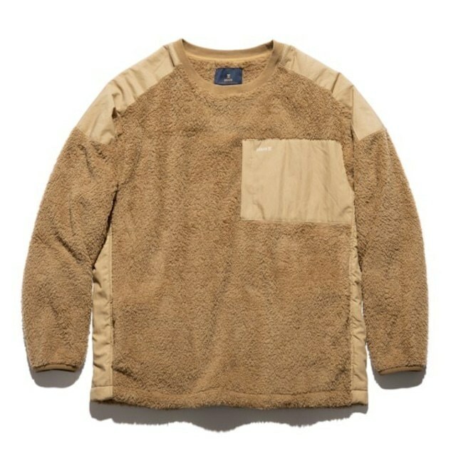 TE/ROARK REVIVAL(ロアーク リバイバル) GEN3 FLEECE P/O CREW - BEIGE ベージュ RJJ859　Lサイズ