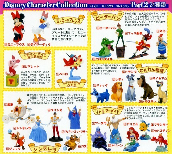 □Furuta 食玩 チョコエッグ　ディズニー キャラクターコレクション　第2弾 ノーマル24種セット 新品・未開封　2002年当時物