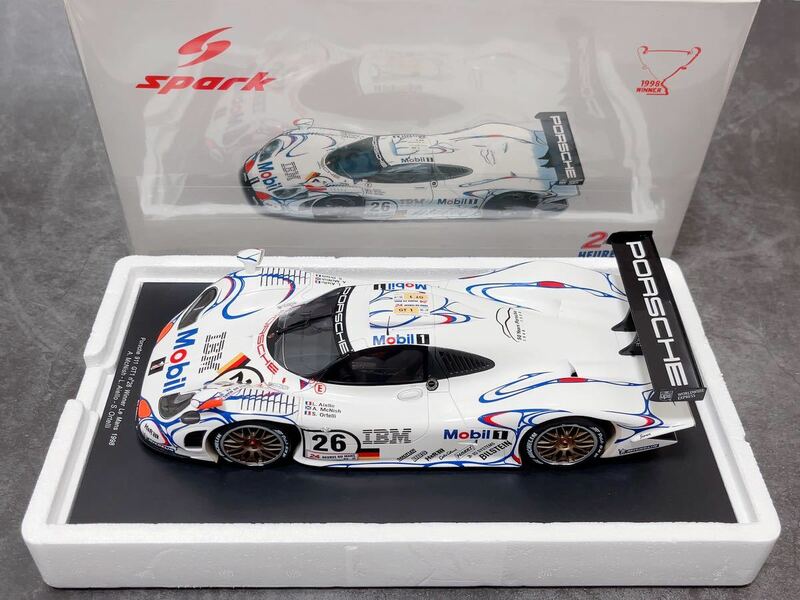 スパーク　1/18 Porsche 911 GT1 #26 Winner 24h LeMans 1998 McNish, Aiello, Ortelli spark ポルシェ　優勝車　関連　autoart 京商　BBR