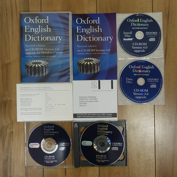 Oxford English Dictionary Second edition on CD-ROM Version 4.0 + 2.0 Windows 動作品
