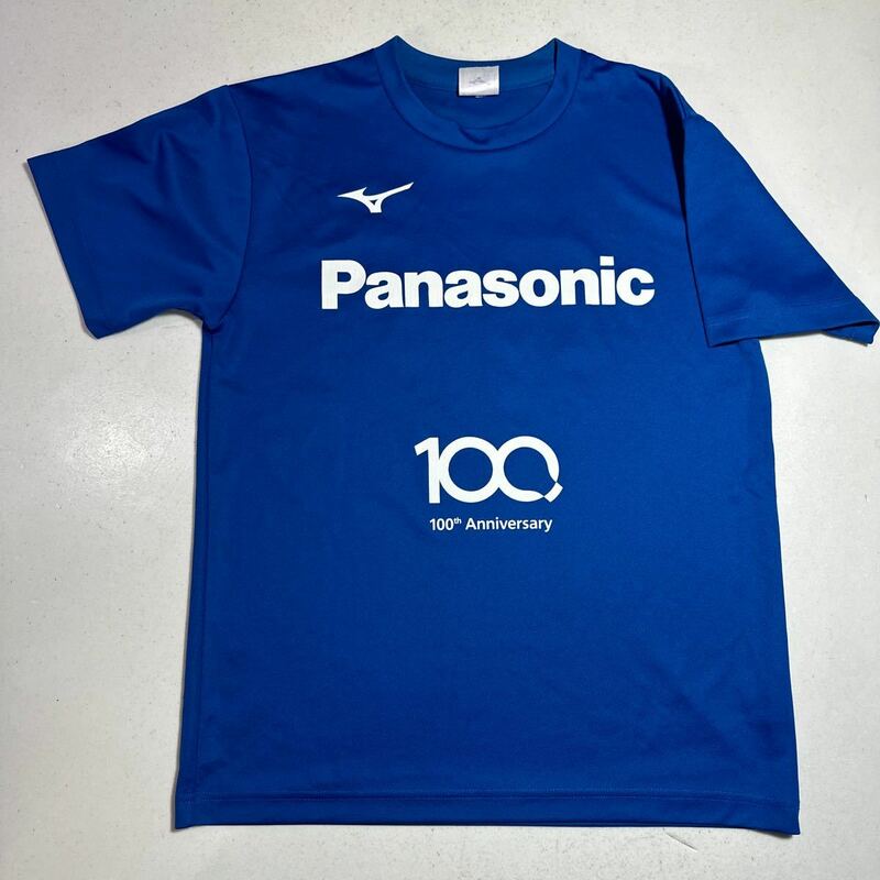 パナソニック 野球部 Panasonic 青 ブルー ミズノ MIZUNO プラクティスシャツ 100周年 Mサイズ
