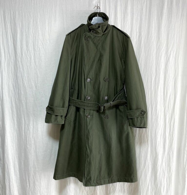 良品 50s U.S.ARMY 米軍 M-51 オーバーコート M-S ミリタリー トレンチコート ロングコート M1951 40s イギリス軍 フランス軍