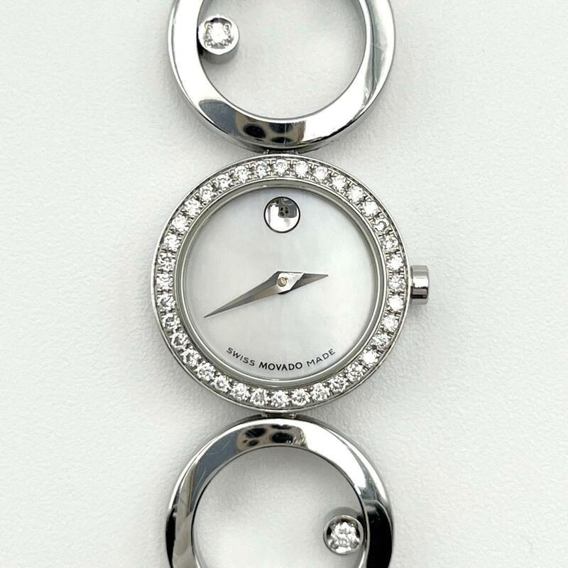 【ダイヤモンドベゼル】モバード　MOVADO　レディース　時計　腕時計　オノ ダイヤ