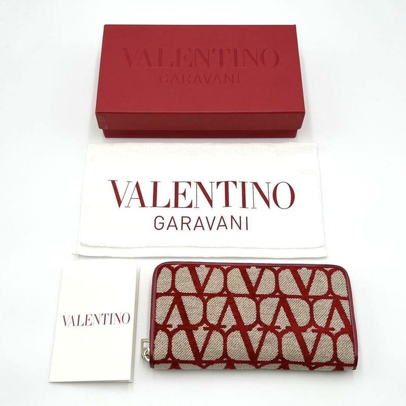 【超美品】ヴァレンティノ VALENTINO　レディース　財布　長財布　トワル イコノグラフ