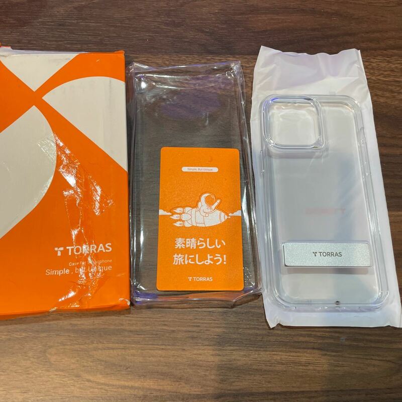 c120 【スタンドが超優秀！】TORRAS iPhone14Pro max縦横両対応 人間工学 角度調整可 超耐衝撃 レンズ保護 全透明 6.7インチ UPRO クリア