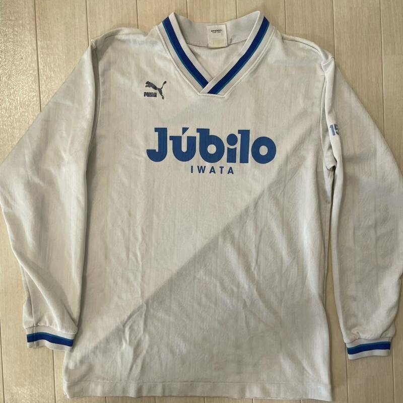 jリーグ　90年代　選手支給品　プラクティスシャツ　ジュビロ磐田　長袖シャツ　M L相当　サッカー　puma 