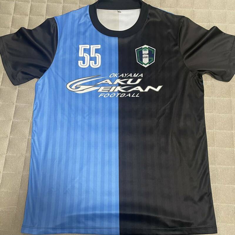 高校サッカー　岡山学芸館　サッカー部　tシャツ 半袖　M トレーニングシャツ