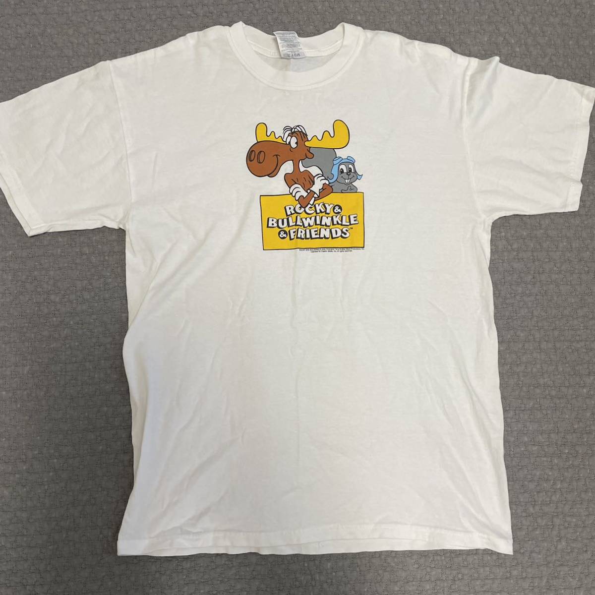 rocky&bullwinkle ロッキーとブルウィンクル　tシャツ Lサイズ