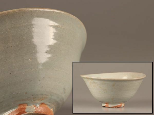 古美術 朝鮮古陶磁器 李朝 白磁 鉢 時代物 極上品 初だし品 C2979