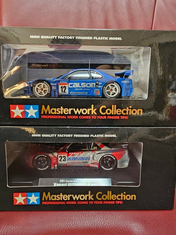 タミヤ　1/24スケール完成品 Masterwork Collection ①カルソニックGT-R 2003 ②Xanavi NISMO GT-R（R34） 2台セット　美品