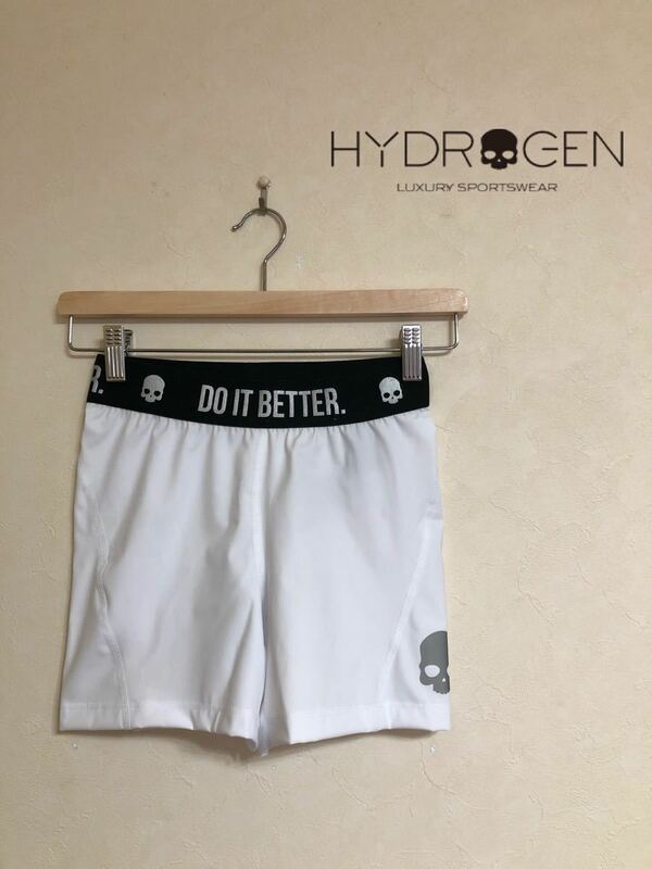 【新品】 HYDROGEN PERFORMANCE SHORTS ハイドロゲン パフォーマンス ショーツ フィットネス アンダーパンツ レディース サイズS 白 RG1007