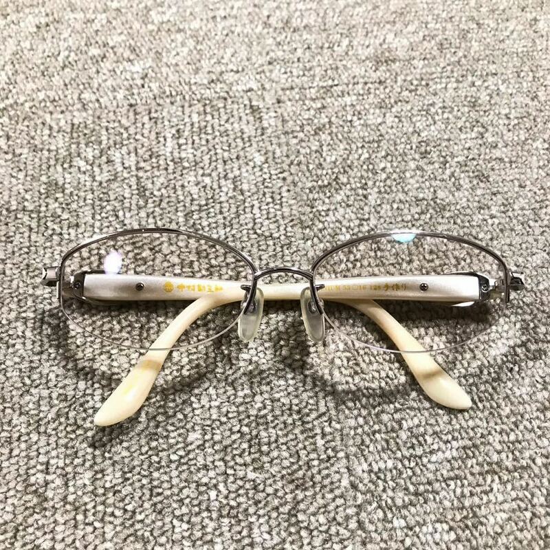 【中村勘三郎】本物 眼鏡 チタン 手作り シープホーン KN 2637 度入り サングラス メガネ めがね メンズ レディース 日本製 送料520円