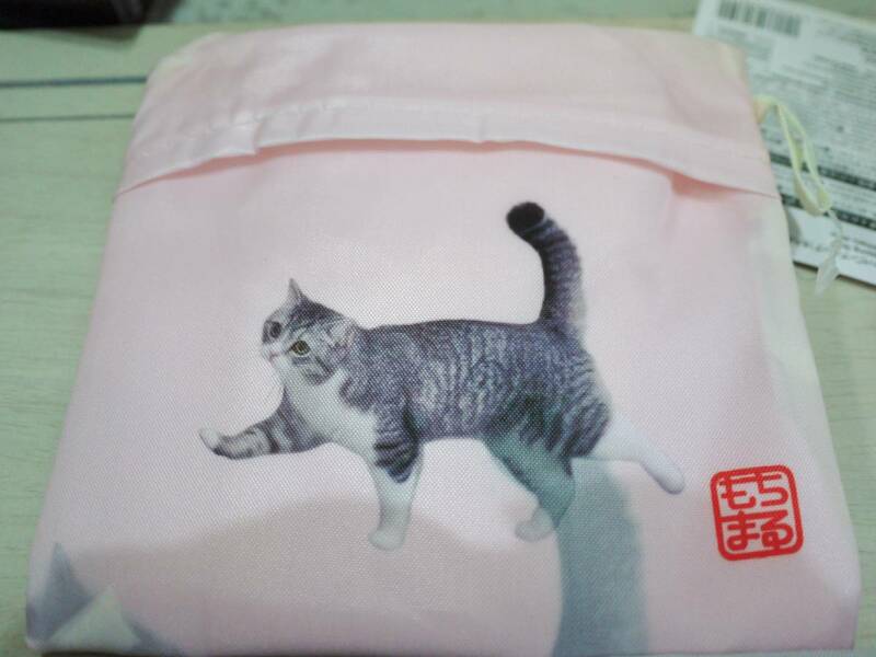もちまる　DAISO　エコバッグ　新柄　ショッピングバッグ　ピンク　新品　未使用　タグ付き　猫　もち様　ダイソー　　