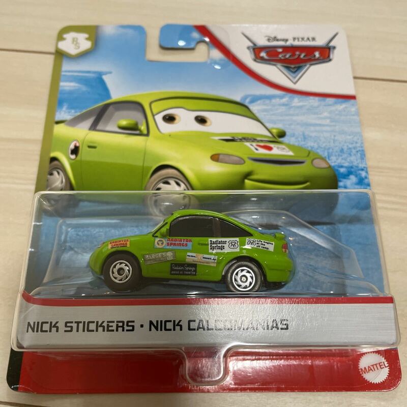 マテル カーズ ニック ステッカーズ ミニカー ディズニー ピクサー MATTEL CARS NICK STICKERS キャラクターカー