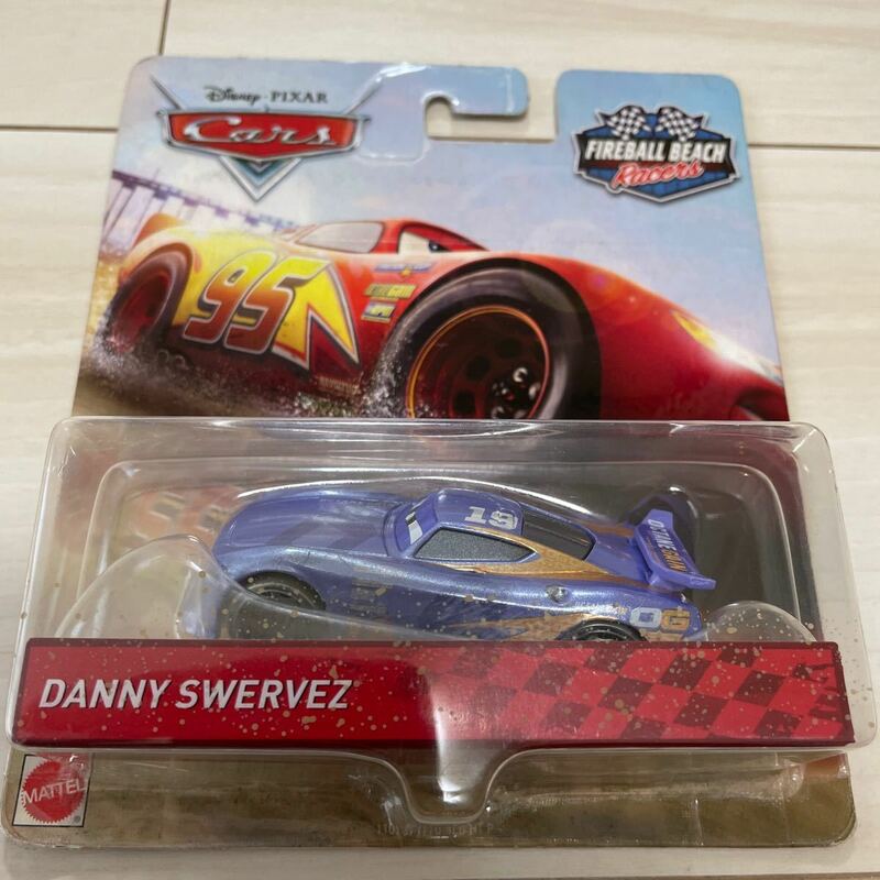 マテル カーズ ダニー サーヴィス DANNY SWERVEZ 19 ミニカー キャラクターカー MATTEL CARS ファイアー ボール ビーチ オクタン ゲイン