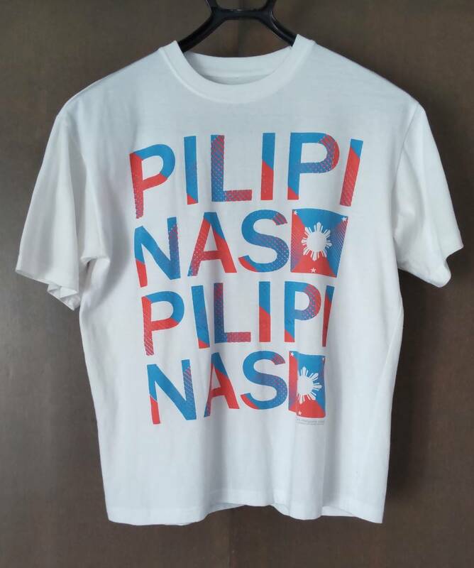 Philippine Islands メンズ 半袖Tシャツ サイズ：M　白ベース　文字プリント