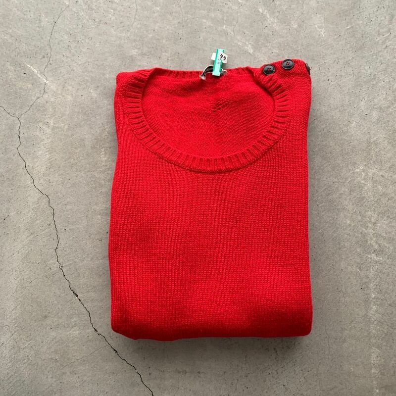 クリーニング済み☆Golden Gooseゴールデングース☆アルパカニット セーター ☆赤女性用イタリア製☆バルーン袖